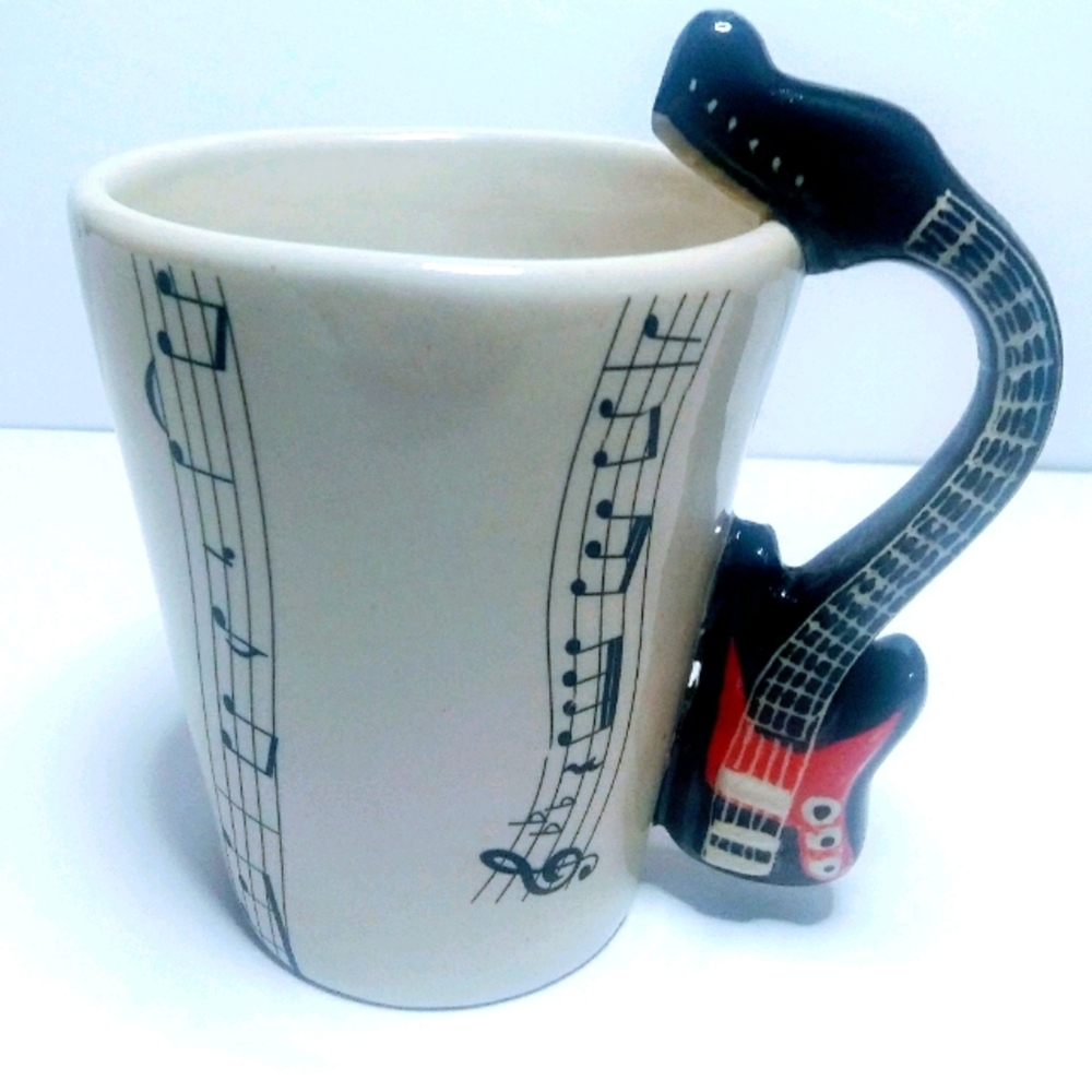 Guitar musical design coffee mug